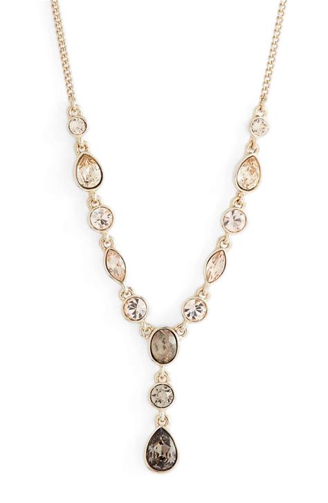givenchy rock crystal pendant necklace
